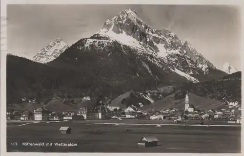 Mittenwald - mit Wetterstein - 1930