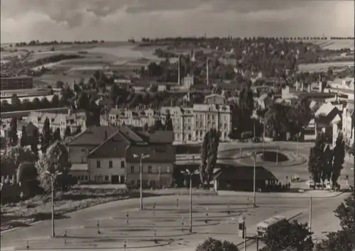 Eisenberg - Blick zum Busbahnhof - 1972