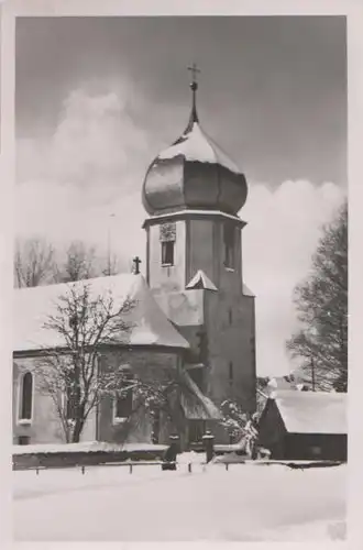 Hinterzarten - Kirche mit Schnee - ca. 1955