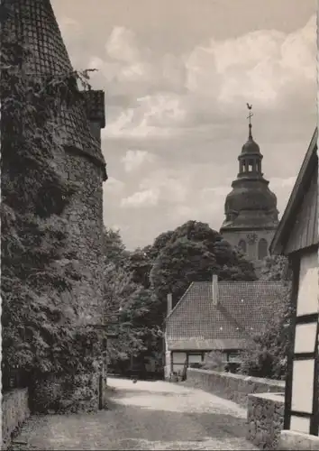 Bad Salzuflen - Turmstraße mit Katzenturm - ca. 1960