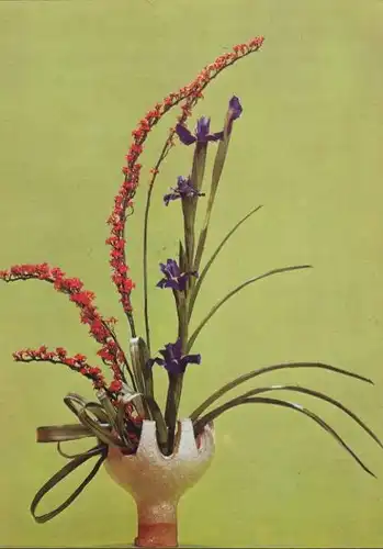 Bunter Blütenschmuck Ikebana