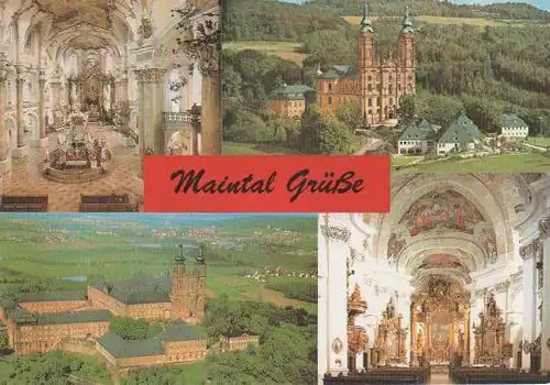 Maintal - Vierzehnheiligen Innenansicht, Vierzehnheiligen Basilika, Schloß Banz, Schloß Banz Innenansicht - 1997