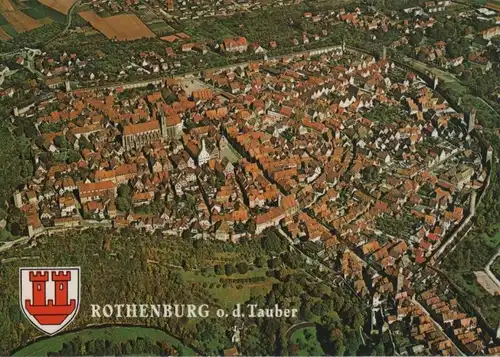 Rothenburg - Gesamtansicht, Luftbild - ca. 1980