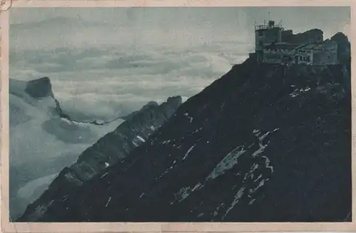 Zugspitze - Abend mit Münchner Haus - ca. 1925