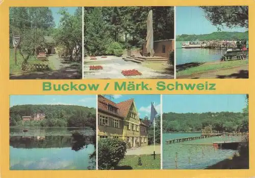Buckow - Restaurant Pritzhagener Mühle, Sowjetisches Ehrenmal, Anlegestelle am Schermützelsee, Griepensee,