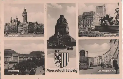 Leipzig - u.a. Karl-Marx-Platz - 1962
