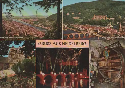 Heidelberg (Neckar) - u.a. Schlosshof - ca. 1970