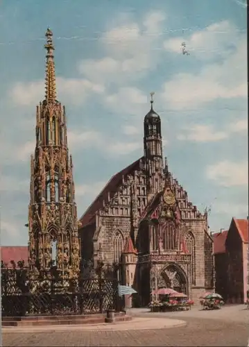 Nürnberg - Der schöne Brunnen - 1968