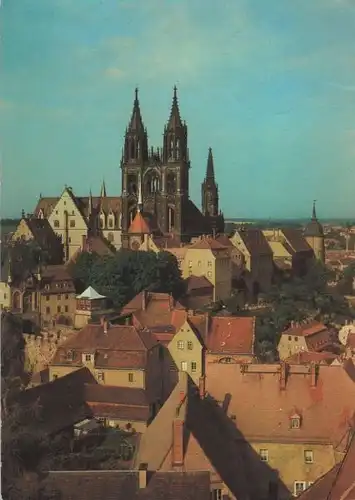 Meißen - Burgberg in der Abendsonne - ca. 1980