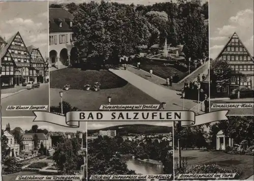 Bad Salzuflen - u.a. alte Häuser Langestr. - 1962