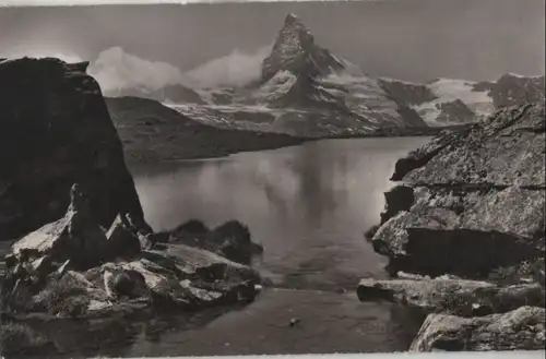 Schweiz - Schweiz - Zermatt - Stellisee und Matterhorn - ca. 1950