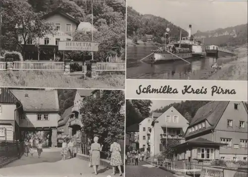 Bad Schandau-Schmilka - 4 Teilbilder - 1971