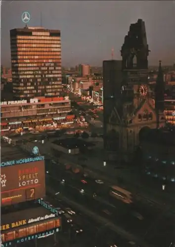 Berlin-Charlottenburg, Gedächtniskirche - mit Europa Center - ca. 1970