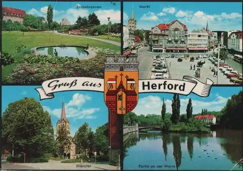 Herford - u.a. Markt - 1974