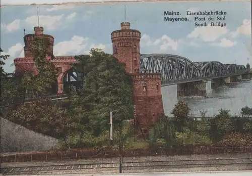 Mainz - Eisenbahnbrücke - ca. 1925