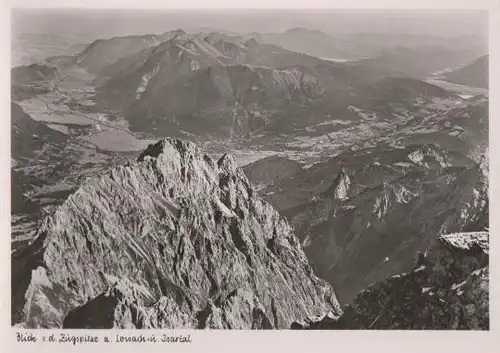 Grainau - Blick von Zugspitze a. Loisach u. Isar - ca. 1965