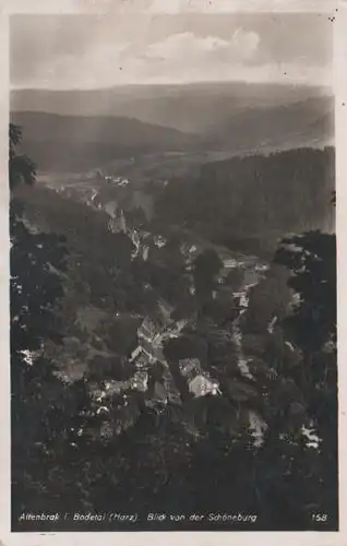 Altenbrak Bodetal Harz - Blick v. Schöneburg - 1935