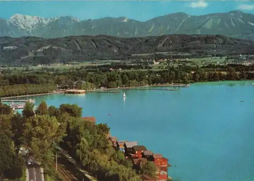 Österreich - Österreich - Klagenfurt - Wörthersee, Strandbad mit Hochobir - 1974