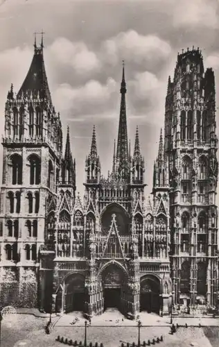 Frankreich - Frankreich - Rouen - Le Cathedrale, Facade - ca. 1955