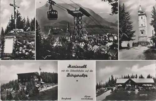 Österreich - Österreich - Mariazell - Schwebebahn auf die Bürgeralpe - ca. 1955
