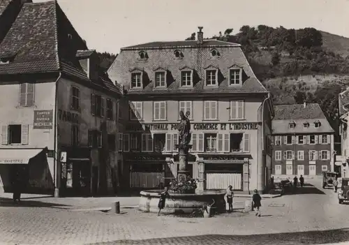 Frankreich - Frankreich - Thann - Rue et statue Saint-Thiebaut - ca. 1960