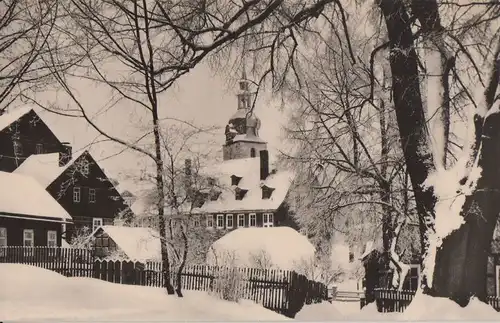 Großbreitenbach - Winter an der alten Linde - 1969