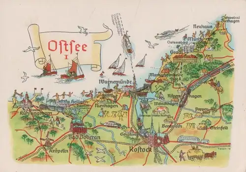 Ostsee - Umgebungskarte - 1975