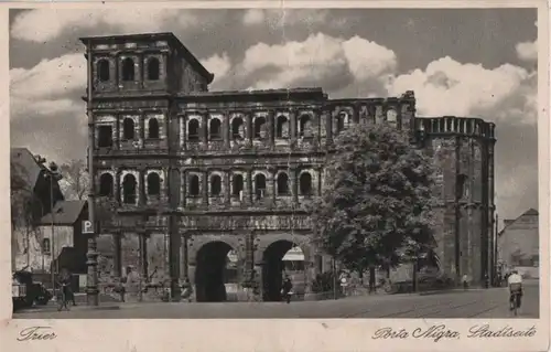 Trier - Porta Nigra, Stadtseite - ca. 1950