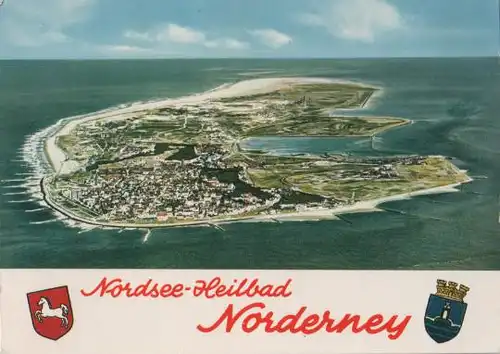 Nordsee-Heilbad Norderney - Luftbild - 1973