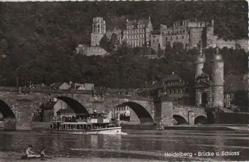Heidelberg - Brücke und Schloss - 1961