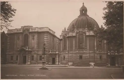 Großbritannien - Großbritannien - Eton - College, Memorial Hall - ca. 1940