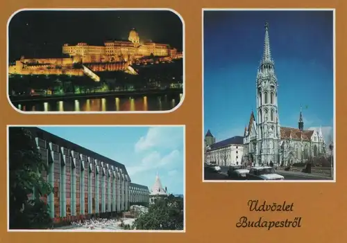 Ungarn - Ungarn - Budapest - 3-Bilder-Karte - 1984