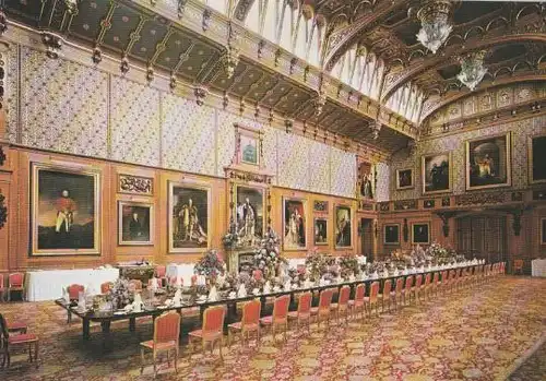 Großbritannien - Großbritannien - Windsor Castle - Waterloo Chamber - ca. 1985