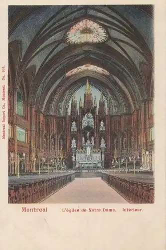 Kanada - Montreal - Kanada - Eglise de Notre Dame - Interieur