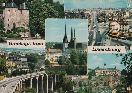 Luxemburg - Luxemburg - Luxemburg, Luxembourg - u.a. Avenue de la Liberte - ca. 1975