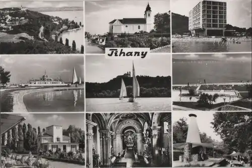 Ungarn - Ungarn - Tihany - 9 Teilbilder - ca. 1965