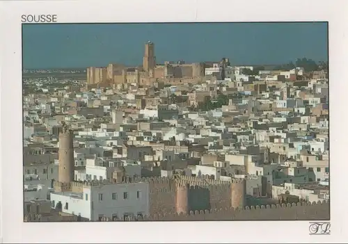 Tunesien - Tunesien - Sousse - Vue sur la medina et les remparts - ca. 1985