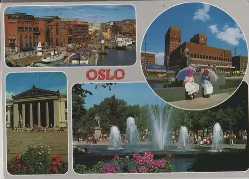 Norwegen - Norwegen - Oslo - mit 4 Bildern - ca. 1985