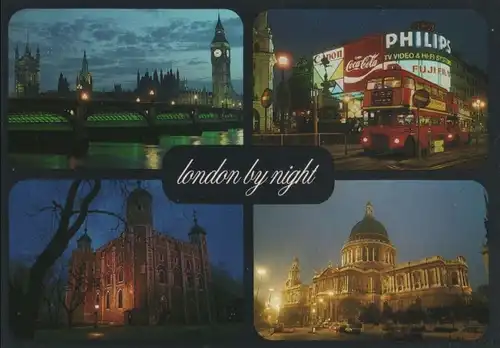 Großbritannien - Großbritannien - London - by night - ca. 1985