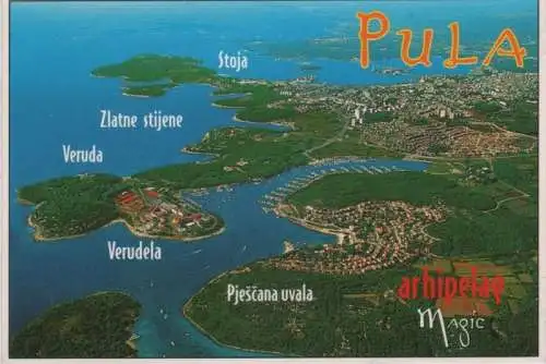 Kroatien - Pula - Kroatien - von oben