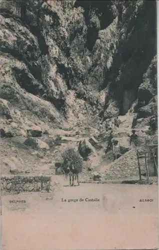 Griechenland - Griechenland - Delphi - La gorge de Castalie - ca. 1920