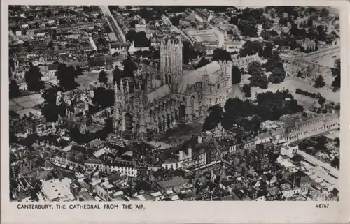 Großbritannien - Großbritannien - Canterbury - Cathedral from the Air - 1956