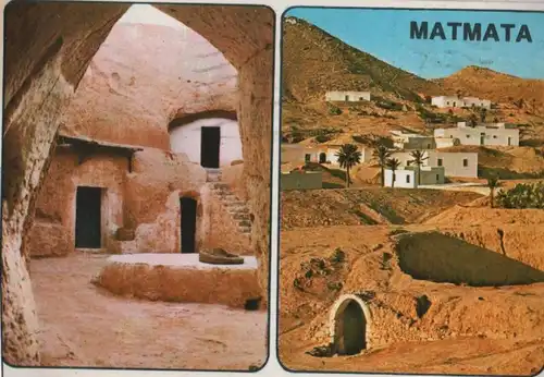 Tunesien - Tunesien - Matmata - 2 Teilbilder - 1990