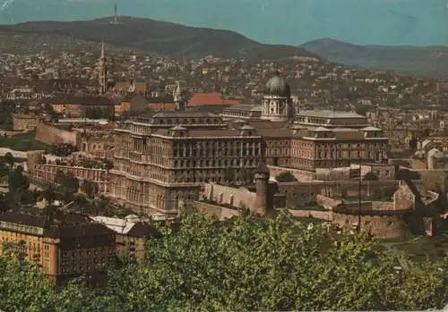 Ungarn - Ungarn - Budapest - Ansicht mit dem Schloss - ca. 1975