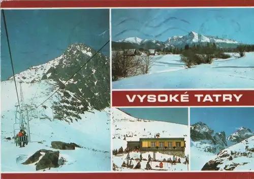Slowakei - Tschechien - Vysoke Tatry - Hohe Tatra - 4 Teilbilder - 1984