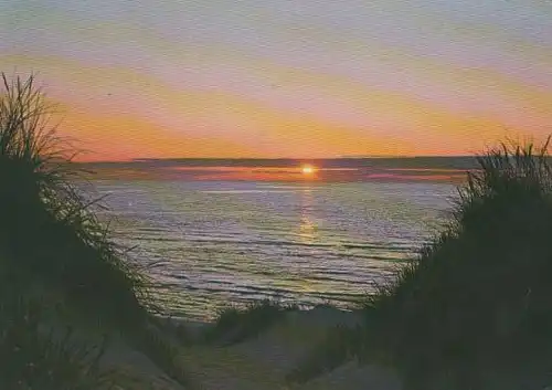 Dänemark - Dänemark - Henne Badestrand - Sonnenuntergang - 1973