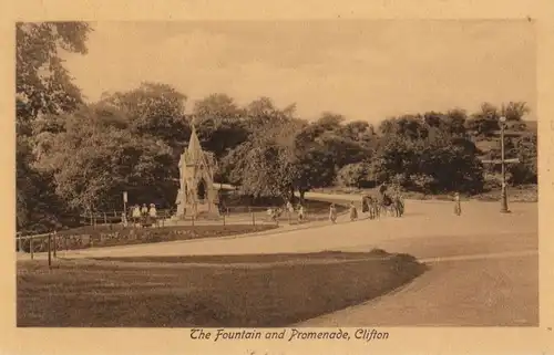 Großbritannien - Bistol-Clifton - Großbritannien - Fountain and Promenade