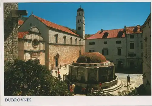 Kroatien - Kroatien - Dubrovnik - Der Platz mit dem großen Brunnen - 2009
