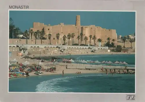 Tunesien - Tunesien - Monastir - La plage et le Ribat - ca. 1985