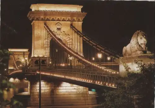 Ungarn - Ungarn - Budapest - Kettenbrücke - ca. 1980